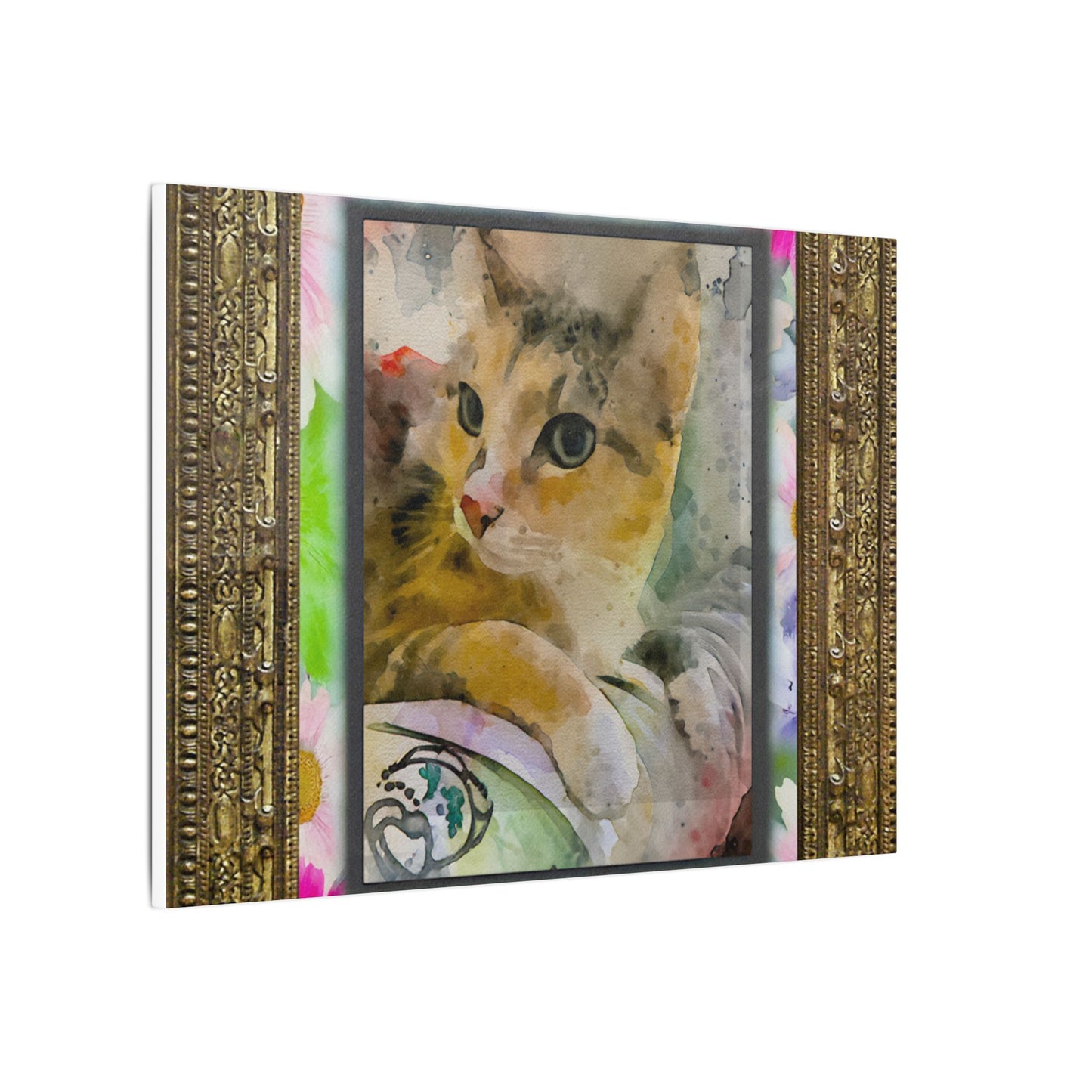 Cat Portrait Canvas Art Print, Home Decor, Pet Lover Gift, Wall Art, Cat Lover Decor, Unique Cat Artwork
