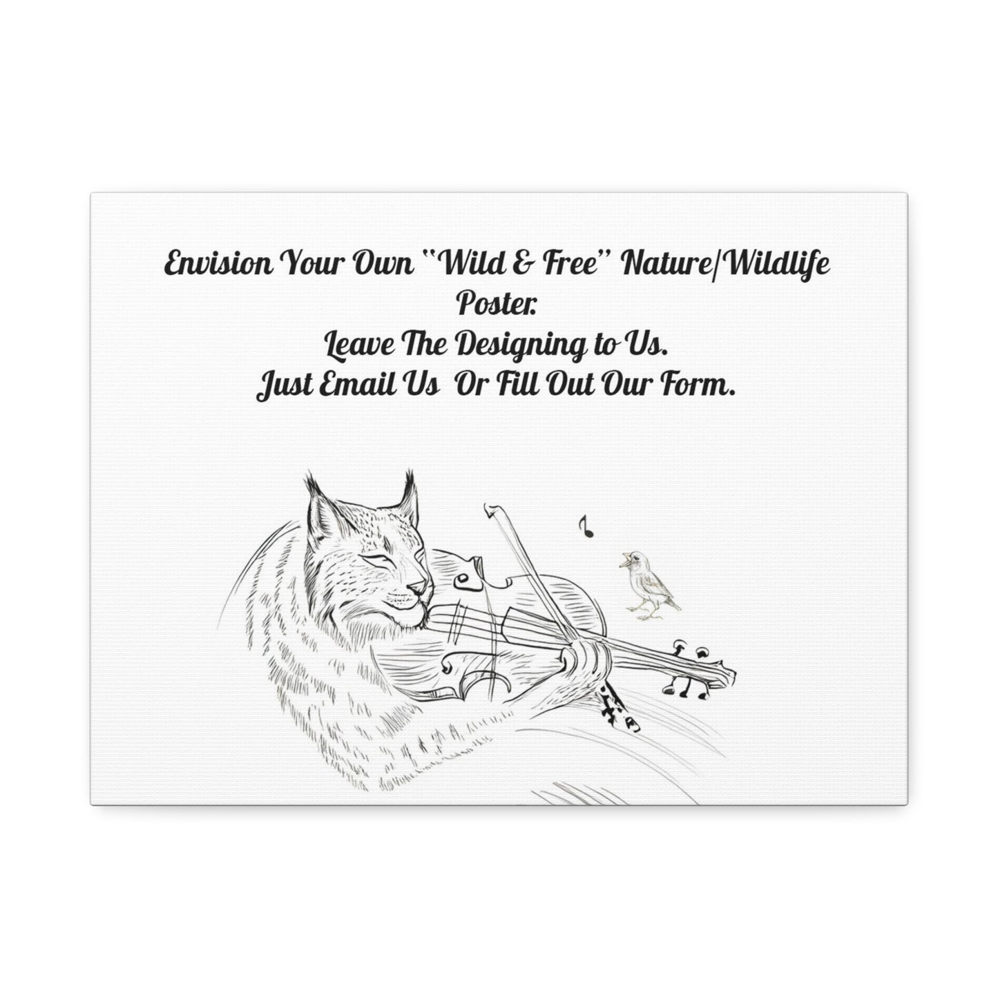 Custom Wildlife Canvas Print, Nature Wall Art, Personalized Animal Decor, Unique Gift for Nature Lovers, Eco-Friendly Art