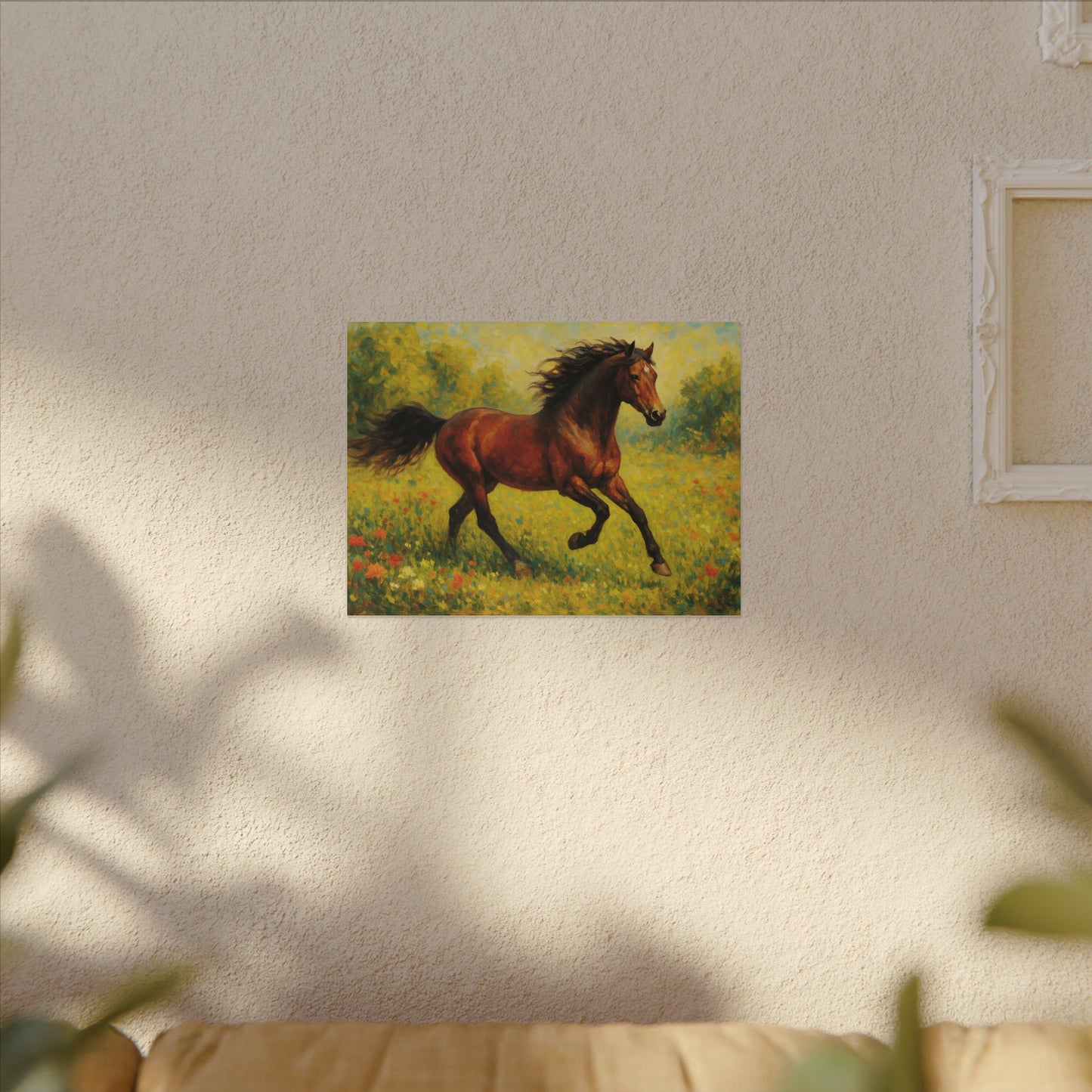Equestrian Canvas Wall Art, Horse Print Decor, Farmhouse Style Home Decoration, Rustic Gift for Horse Lovers, Nature Art Piece