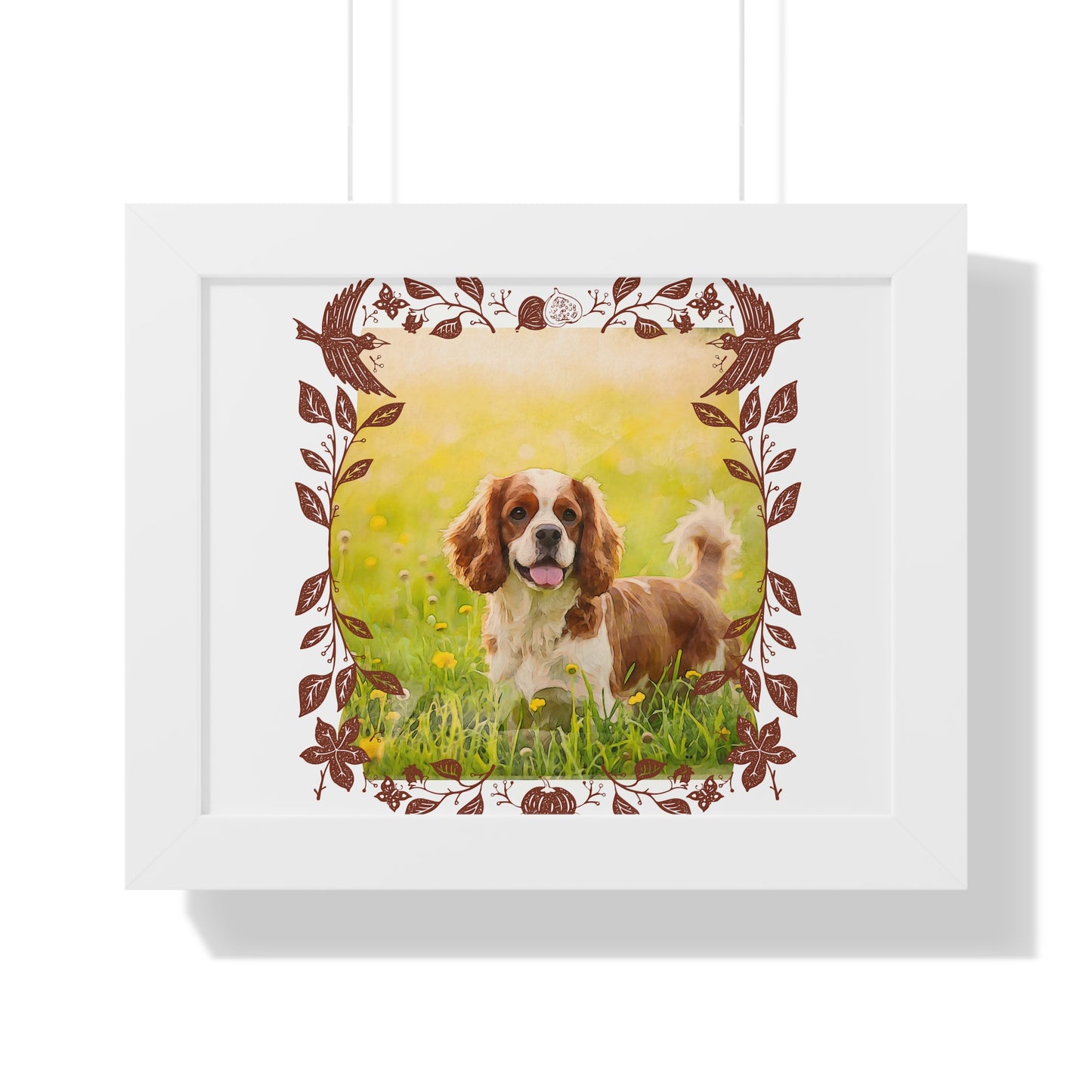 Framed Dog Poster, Pet Lovers Wall Art, Dog Decor for Home, Animal Art Print, Gifts for Dog Owners