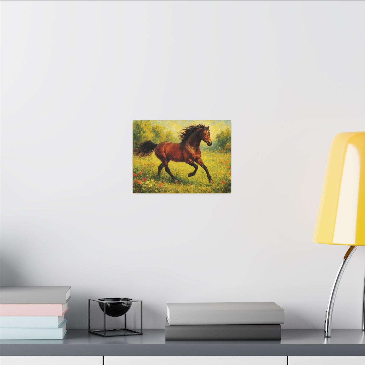 Equestrian Canvas Wall Art, Horse Print Decor, Farmhouse Style Home Decoration, Rustic Gift for Horse Lovers, Nature Art Piece