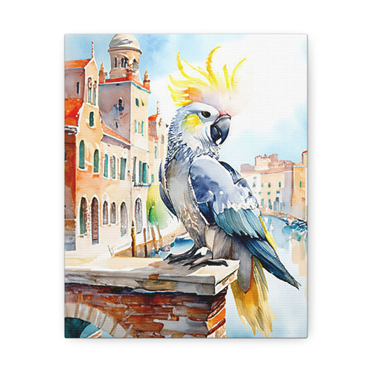 Vibrant Parrot Wall Art Canvas: Tropical Home Decor, Animal Lover Gift, Beach Themed Art, Colorful Living Room Decoration