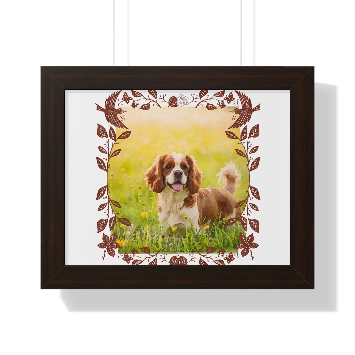 Framed Dog Poster, Pet Lovers Wall Art, Dog Decor for Home, Animal Art Print, Gifts for Dog Owners