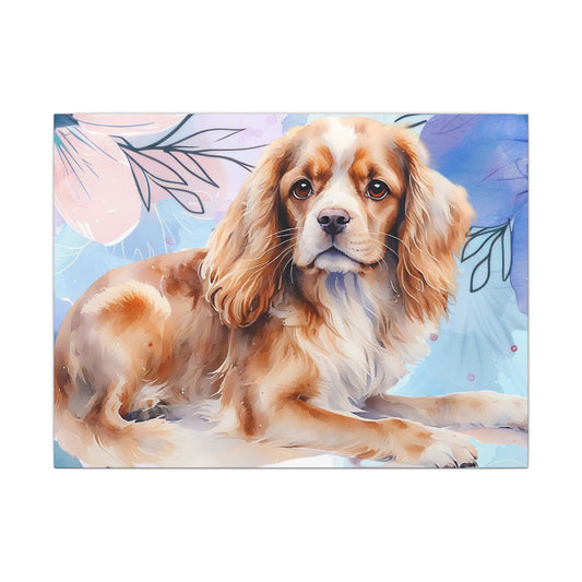 Dog Portrait Matte Canvas Print, Pet Memorial Wall Art, Animal Lover Gift, Home Decor, Doggie Art, Pet Owner Gift