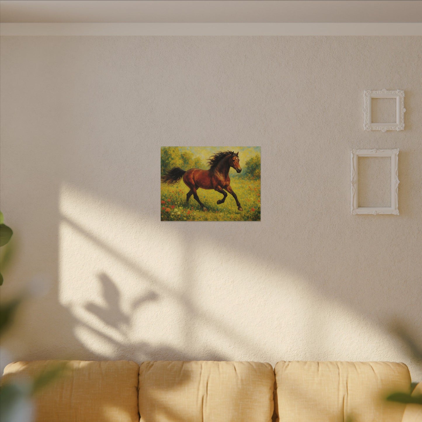 Equestrian Canvas Wall Art, Horse Print Decor, Farmhouse Style Home Decoration, Rustic Gift for Horse Lovers, Nature Art Piece