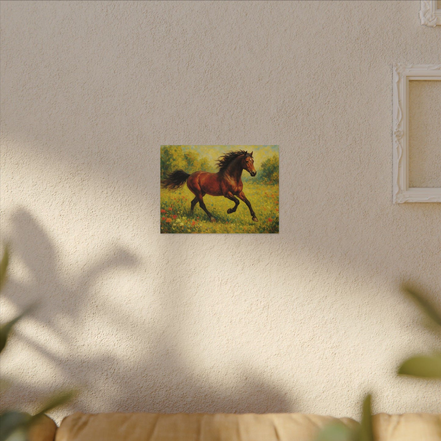 Equestrian Canvas Wall Art, Horse Print Decor, Farmhouse Style Home Decoration, Rustic Gift for Horse Lovers, Nature Art Piece
