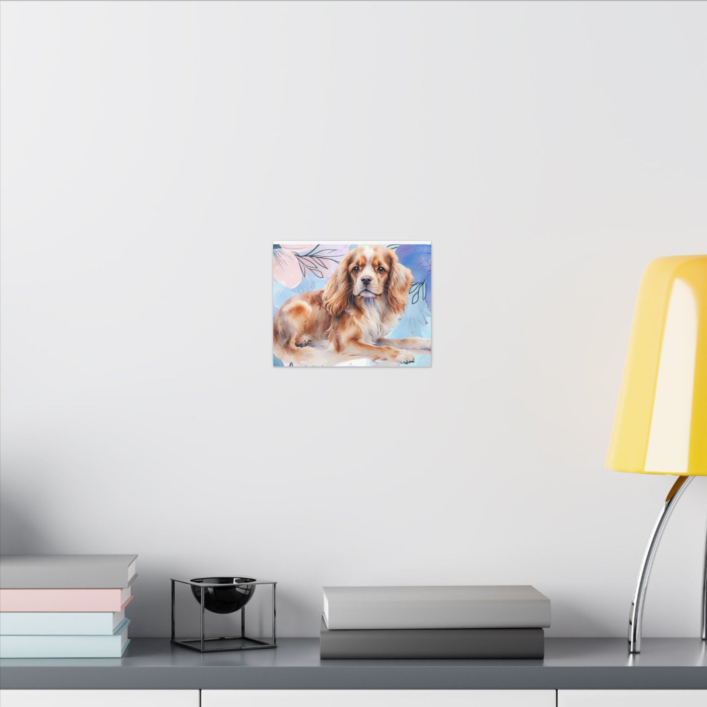 Dog Portrait Matte Canvas Print, Pet Memorial Wall Art, Animal Lover Gift, Home Decor, Doggie Art, Pet Owner Gift