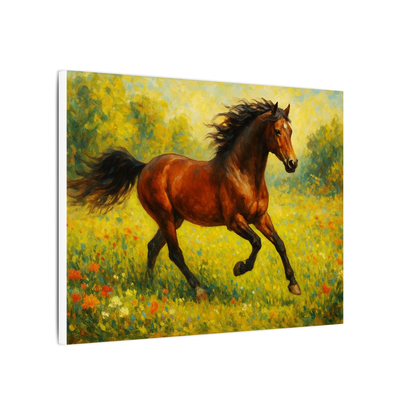 Equestrian Canvas Wall Art, Horse Print Decor, Farmhouse Style Home Decoration, Rustic Gift for Horse Lovers, Nature Art Piece