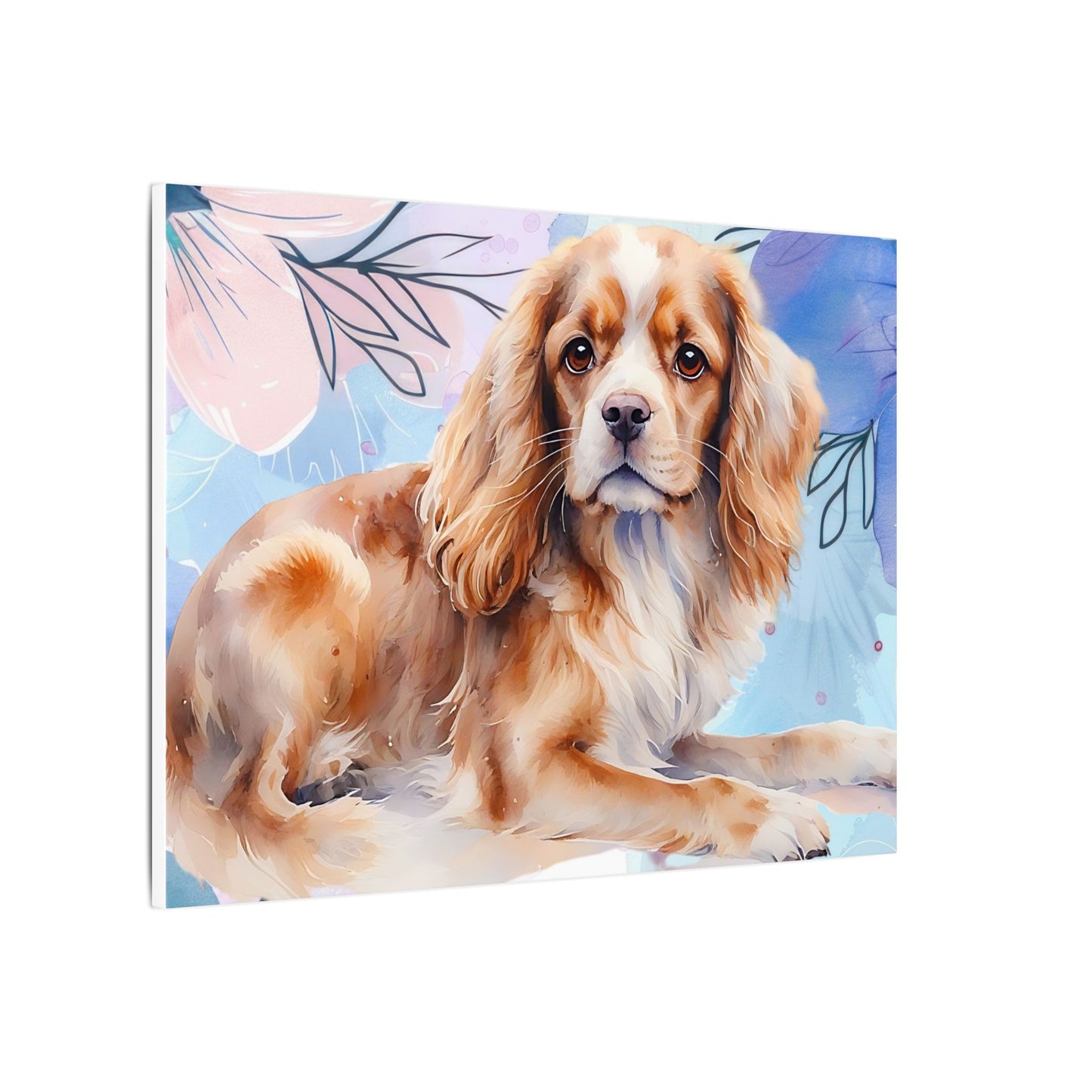 Dog Portrait Matte Canvas Print, Pet Memorial Wall Art, Animal Lover Gift, Home Decor, Doggie Art, Pet Owner Gift