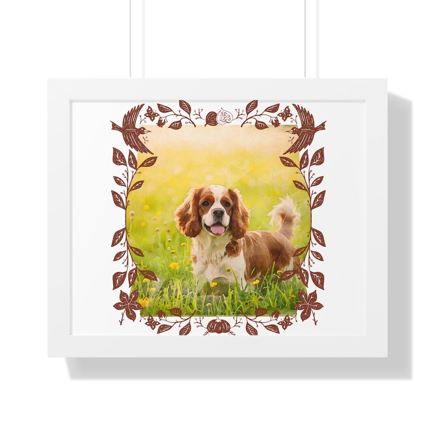Framed Dog Poster, Pet Lovers Wall Art, Dog Decor for Home, Animal Art Print, Gifts for Dog Owners