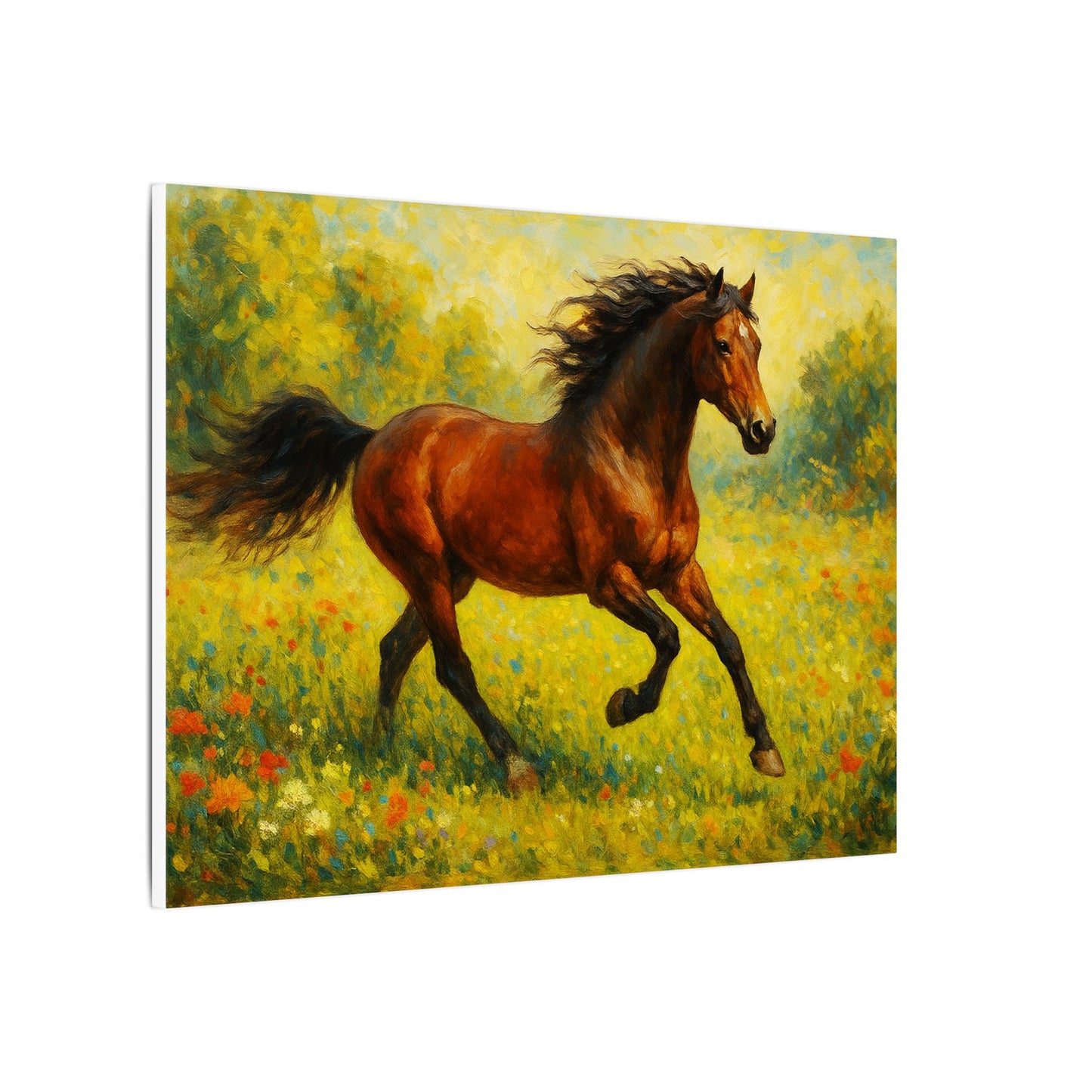 Equestrian Canvas Wall Art, Horse Print Decor, Farmhouse Style Home Decoration, Rustic Gift for Horse Lovers, Nature Art Piece