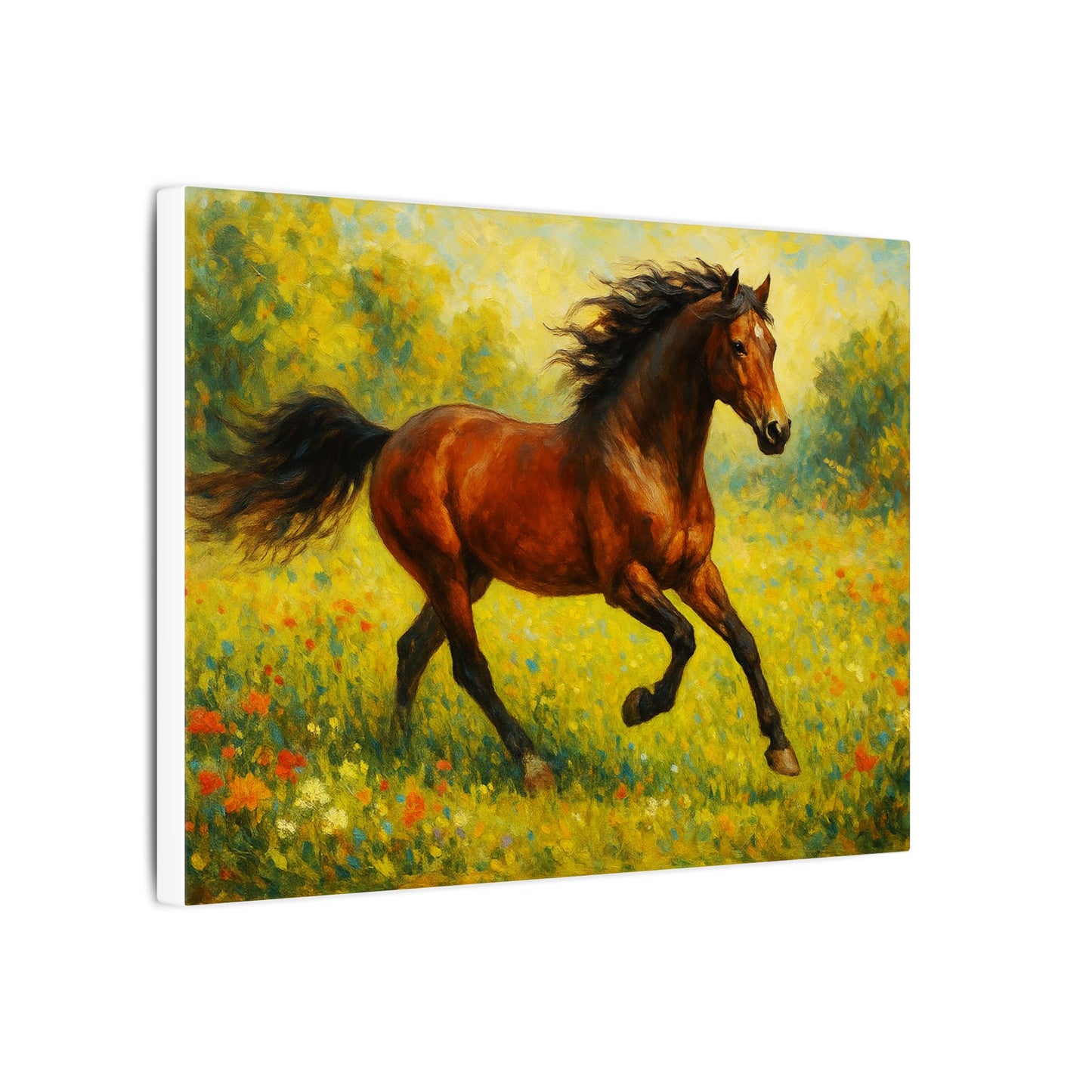 Equestrian Canvas Wall Art, Horse Print Decor, Farmhouse Style Home Decoration, Rustic Gift for Horse Lovers, Nature Art Piece